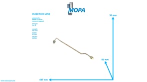 INJECTION LINE - 02056013 suitable for MWM & Deutz engines