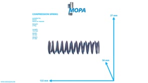COMPRESSION SPRING - 01222053 suitable for Deutz engines