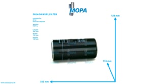 SPIN-ON FUEL FILTER - 0020922101 suitable for MTU engines