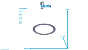 CUP SPRING - 0009937926 suitable for MTU engines