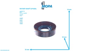 ROTARY SHAFT LIP SEAL - 0009977747 suitable for MTU engines