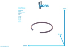 SNAP RING - 01136610 suitable for Deutz engines